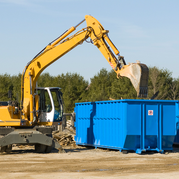 how many times can i have a residential dumpster rental emptied in Cabin Creek